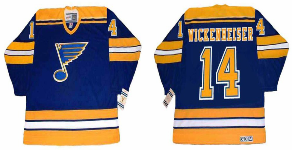 2019 Men St.Louis Blues #14 Wickenheiser blue CCM NHL jerseys->st.louis blues->NHL Jersey